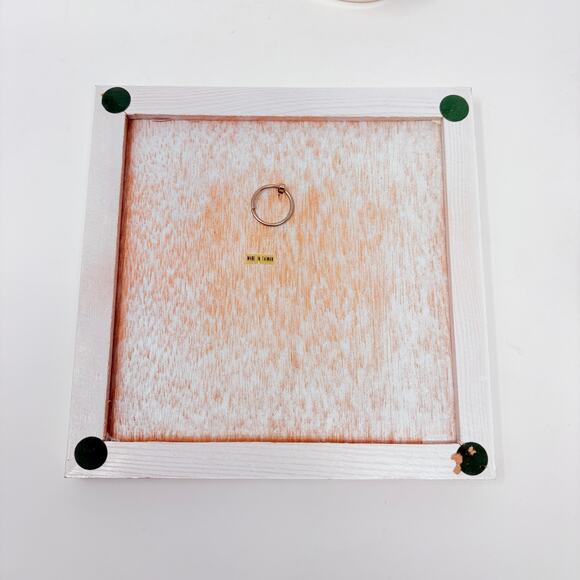 Vtg 80s Himark Peaches N Cream Cow Jug Canister Utensils Spoon Rest Trivet NOS - Picture 10 of 16